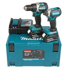 Combo máy khoan và vặn vít DDF484 + DTD155 Makita 18V DLX2189T 